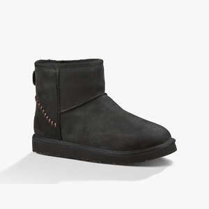 Ugg Classic Mini Deco Men Classic Boots Black (9713IAHBU)